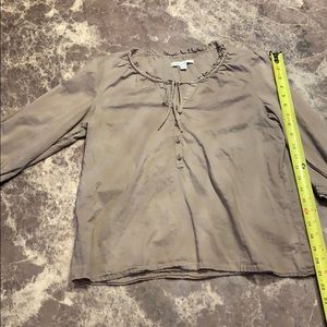 Light brown Old Navy blouse.